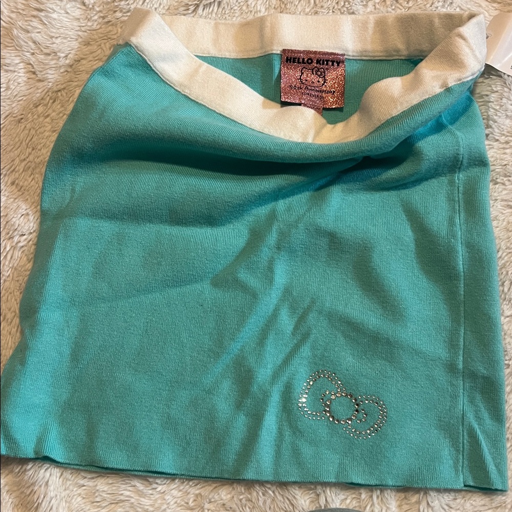 NWT Hello Kitty Teal Sweater Skirt